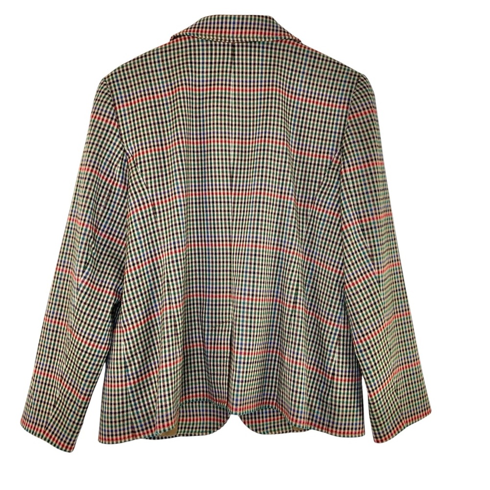 Talbots Brown Plaid Academia Blazer - Picture 6 of 6